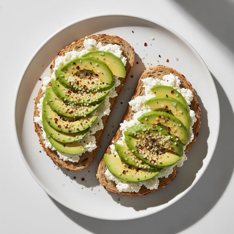 Avocado and Cottage Cheese Toast