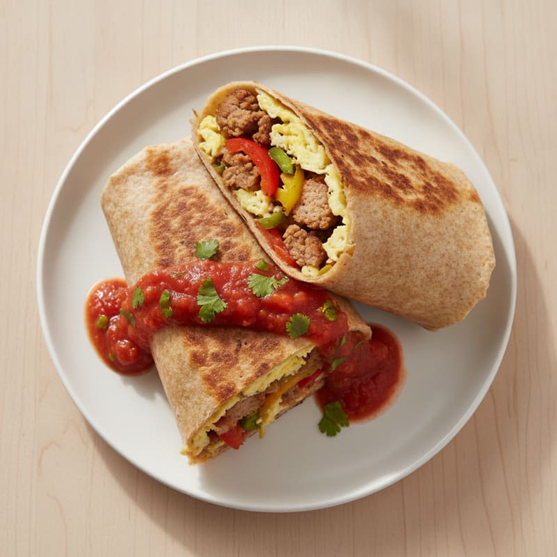 Ultimate Hearty Sausage Breakfast Burrito
