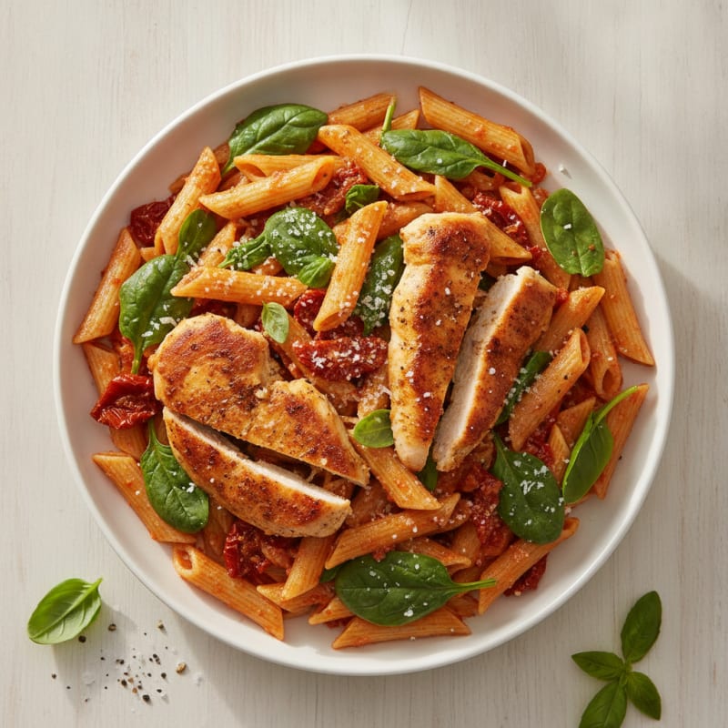 Sun-Dried Tomato Pesto Chicken Pasta