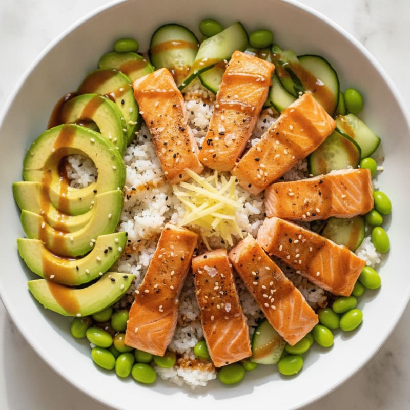 Salmon Sushi Rice Bowl