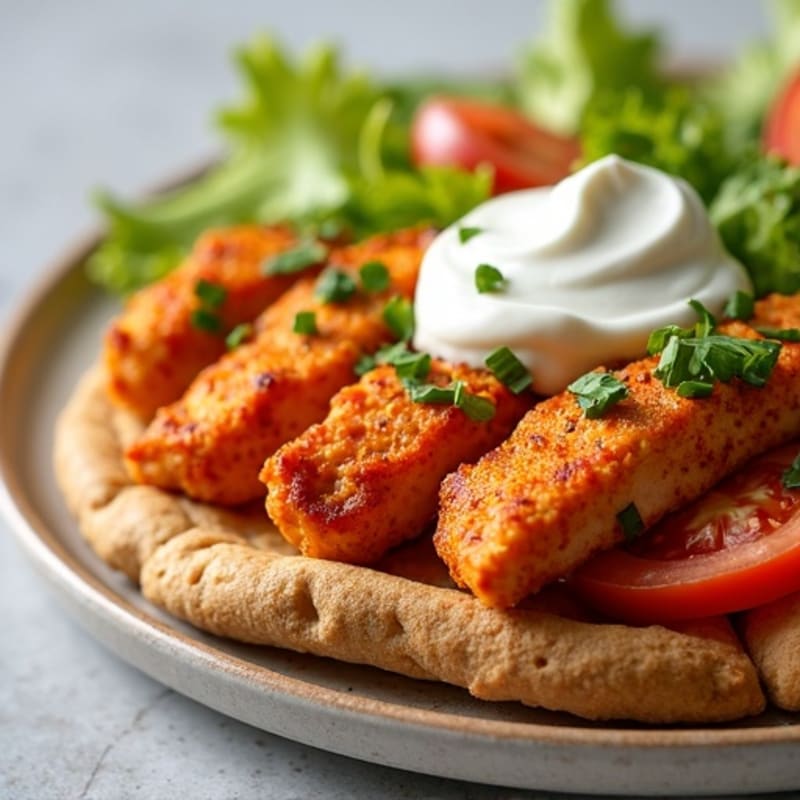 Crispy Buffalo Chicken Flatbread