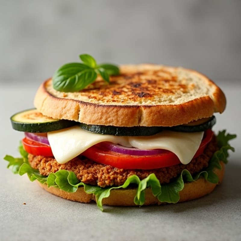 Crispy Roasted Vegetable Panini