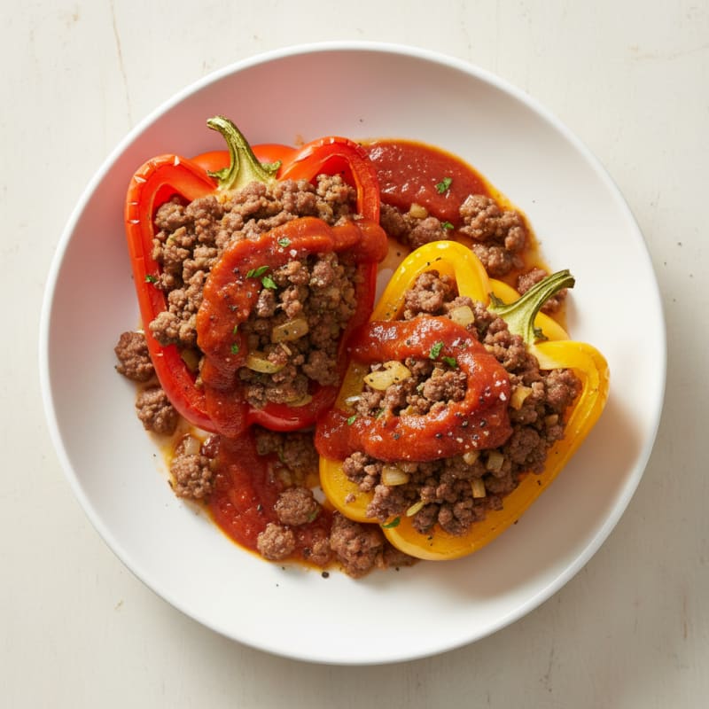 Ground Beef Stuffed Bell Peppers