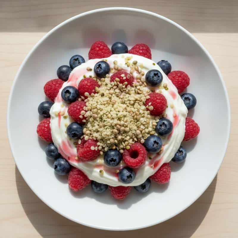 Creamy Greek Yogurt Protein Parfait with Berries