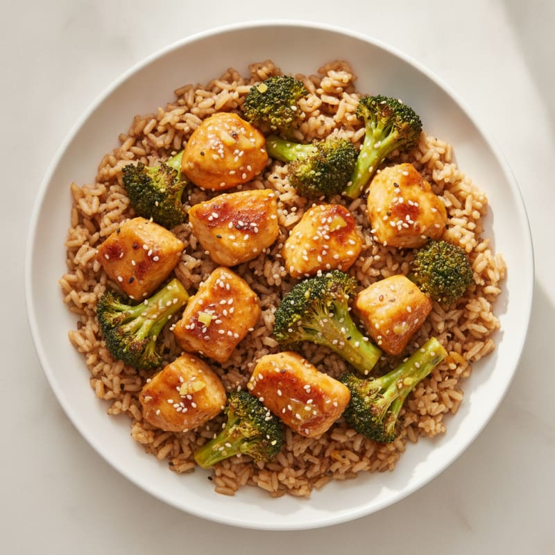 Baked Orange Chicken with Broccoli