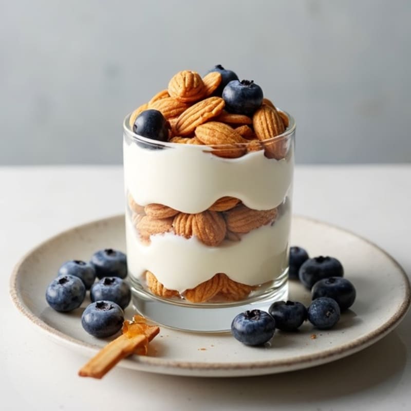 Creamy Greek Yogurt Protein Parfait with Almonds