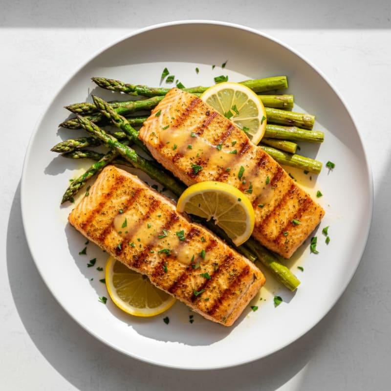 Golden Lemon-Herb Grilled Salmon