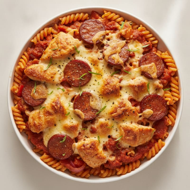 Chicken and Chorizo Pasta Bake