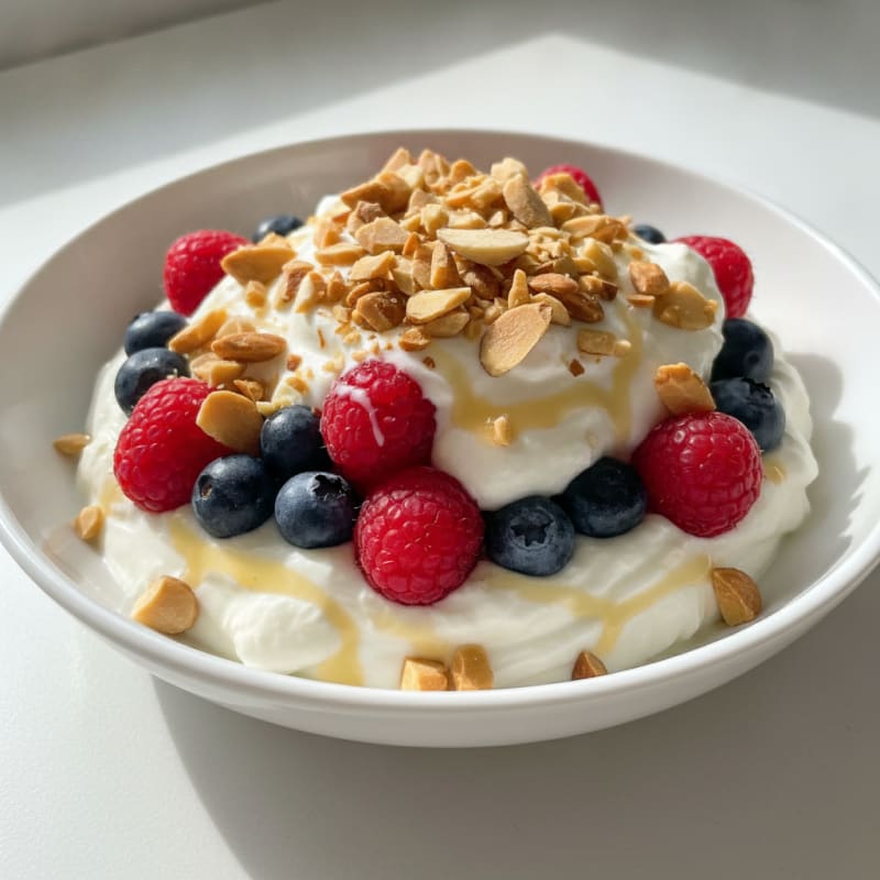 Creamy Greek Yogurt Protein Parfait with Berries