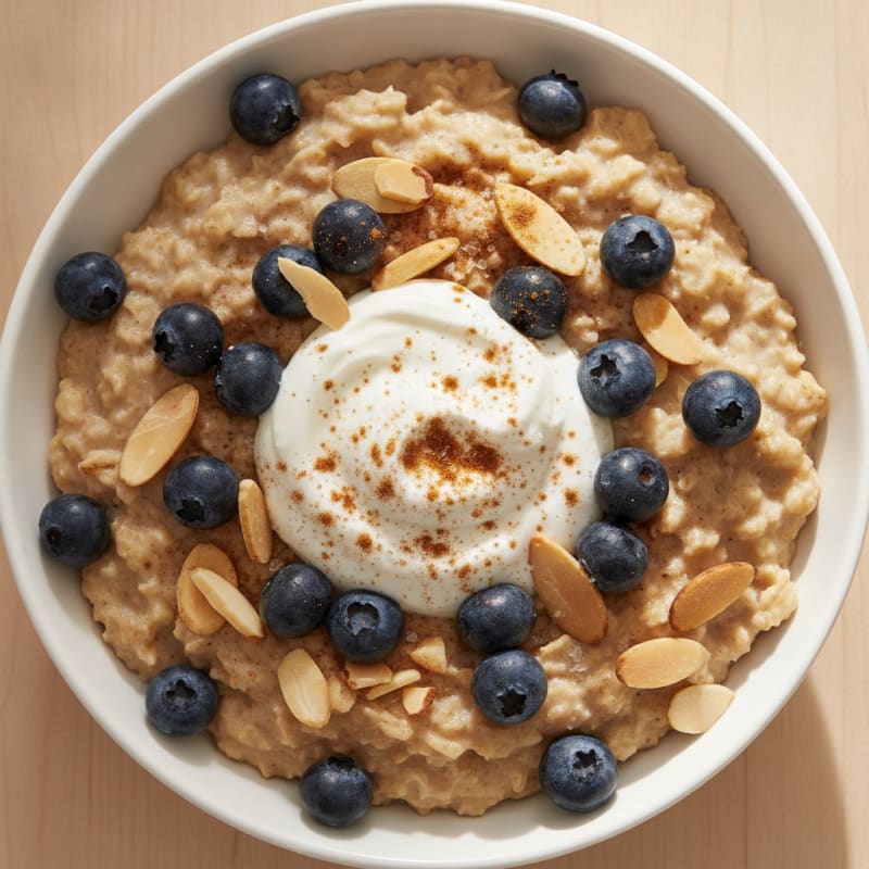Berry-Almond Oatmeal Power Bowl