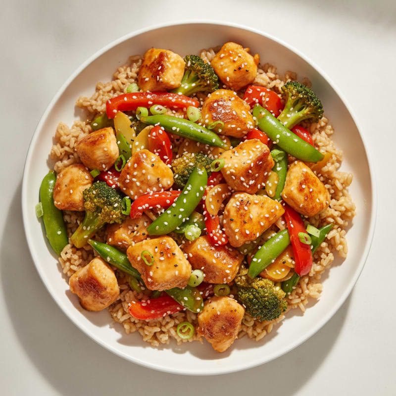 Orange Glazed Chicken Stir-Fry