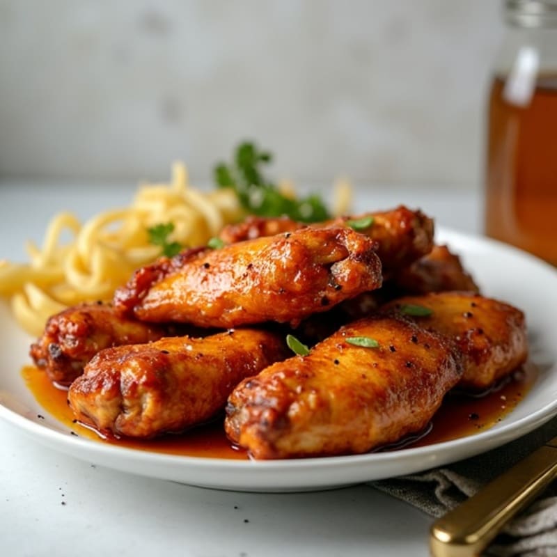 Crispy Baked Honey-Garlic Chicken Wings