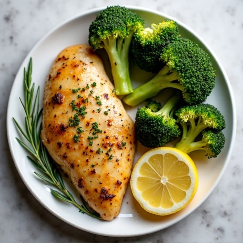 Sheet Pan Lemon Herb Chicken and Roasted Broccoli