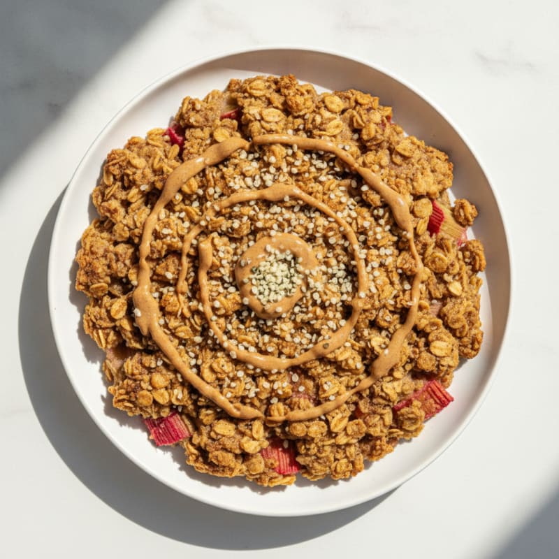 Rhubarb Oat Crumble Bake