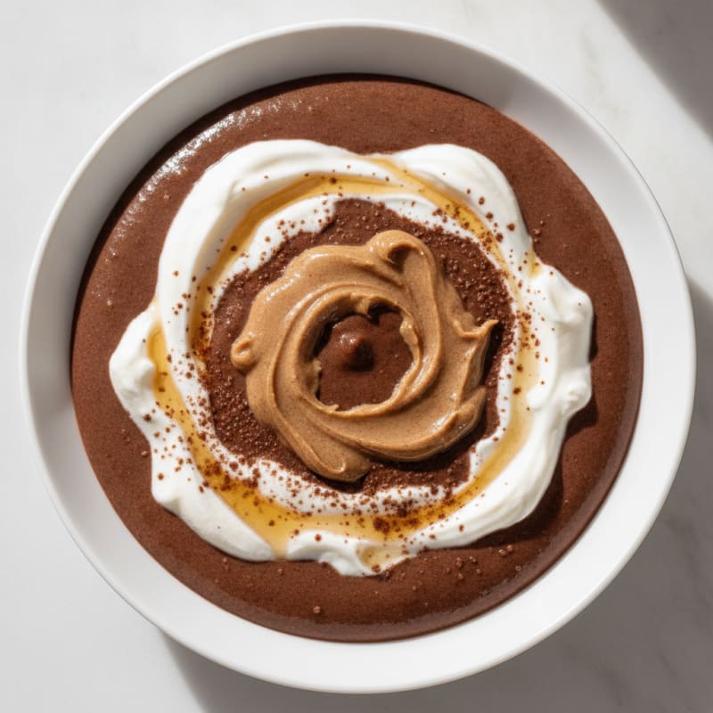 Silky Chocolate Protein Pudding with Greek Yogurt