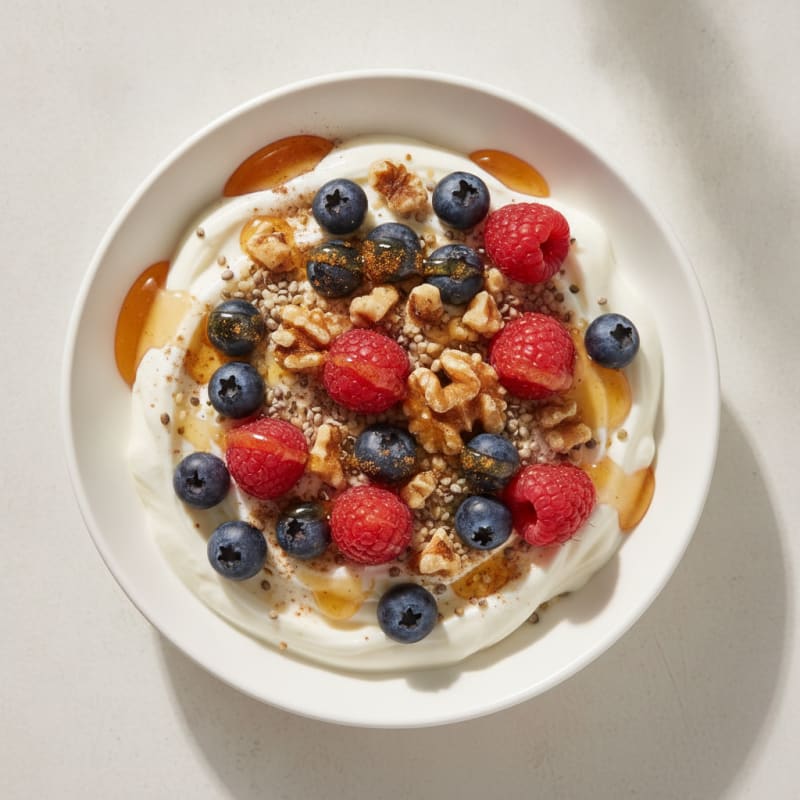 Greek Yogurt with Honey and Berries