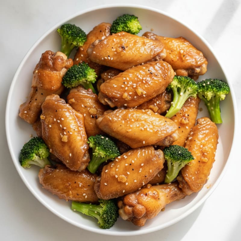 Honey-Garlic Glazed Chicken Wings