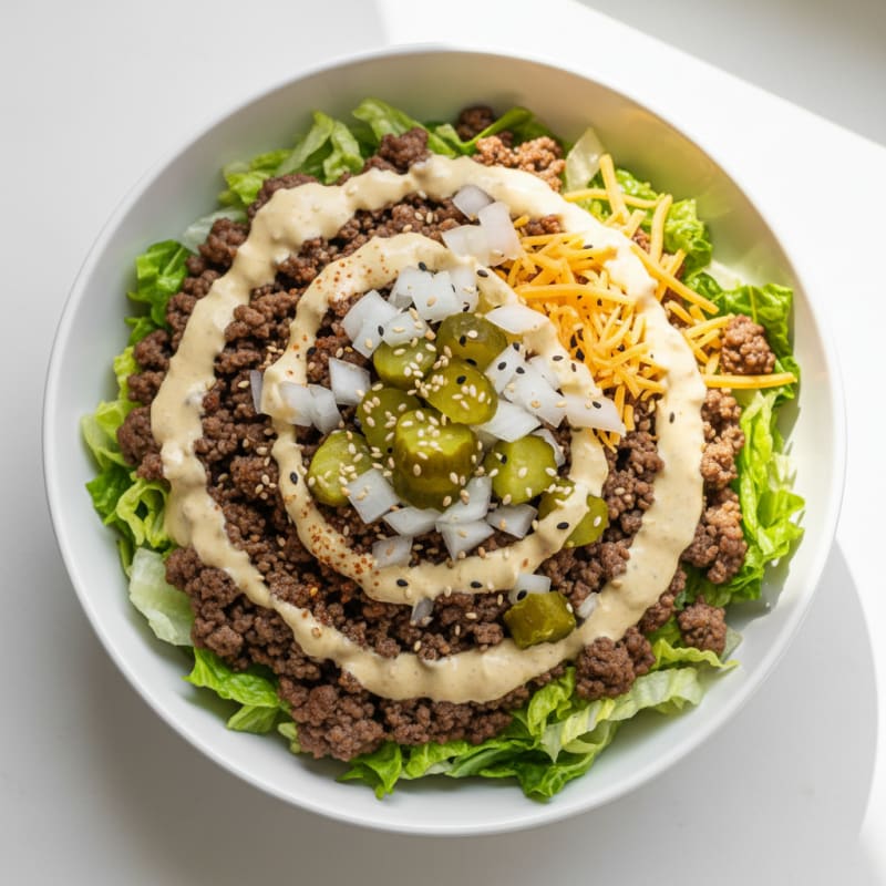 Big Mac Inspired Protein Bowl