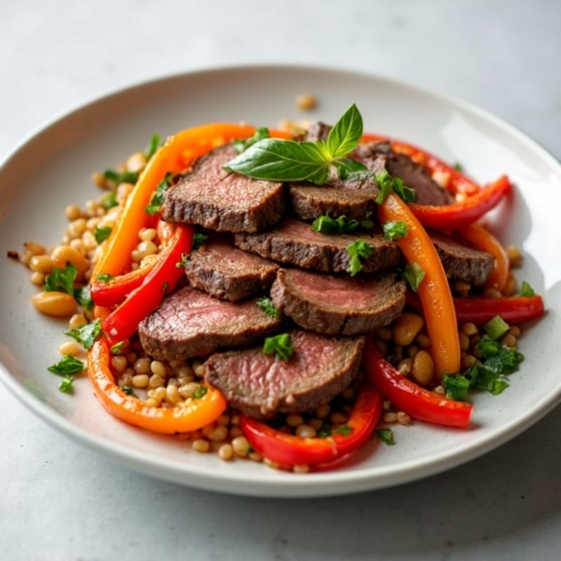 Garlic-Ginger Steak Stir-Fry with Bell Peppers