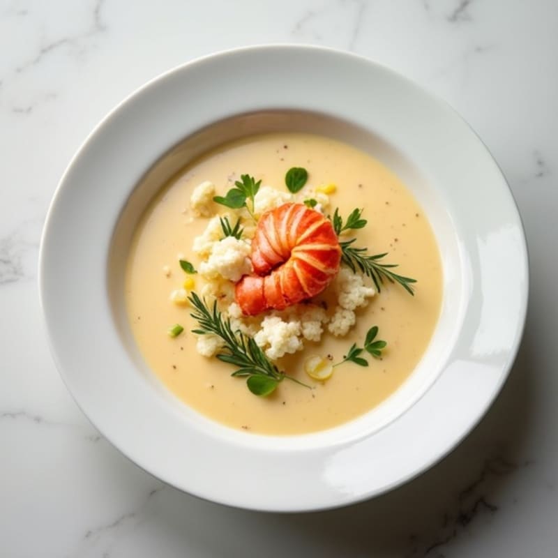 Silky Cauliflower Lobster Bisque