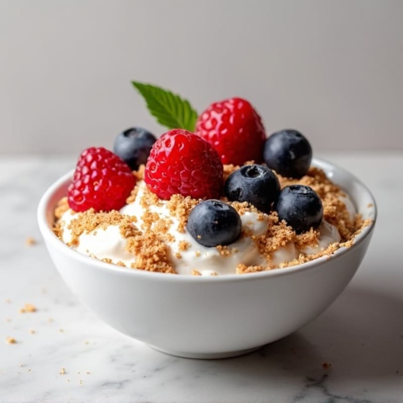 Creamy Greek Yogurt Protein Bowl with Mixed Berries