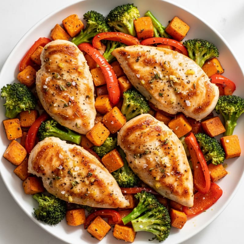 Sheet Pan Lemon Herb Chicken and Veggies