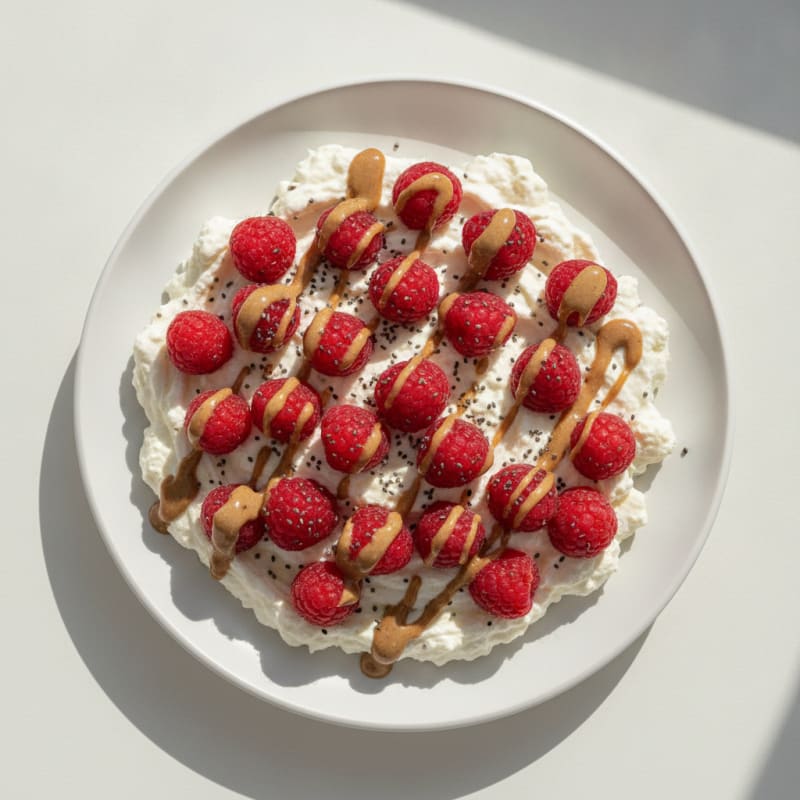 Silky Greek Yogurt Protein Mousse with Fresh Berries