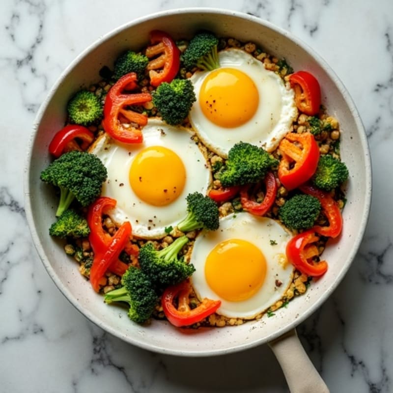 Sheet Pan Roasted Veggie and Egg Bake