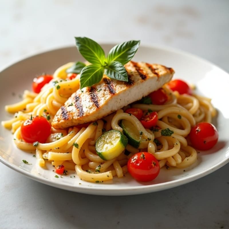 Hearty Roasted Vegetable Pasta with Garlic and Herbs