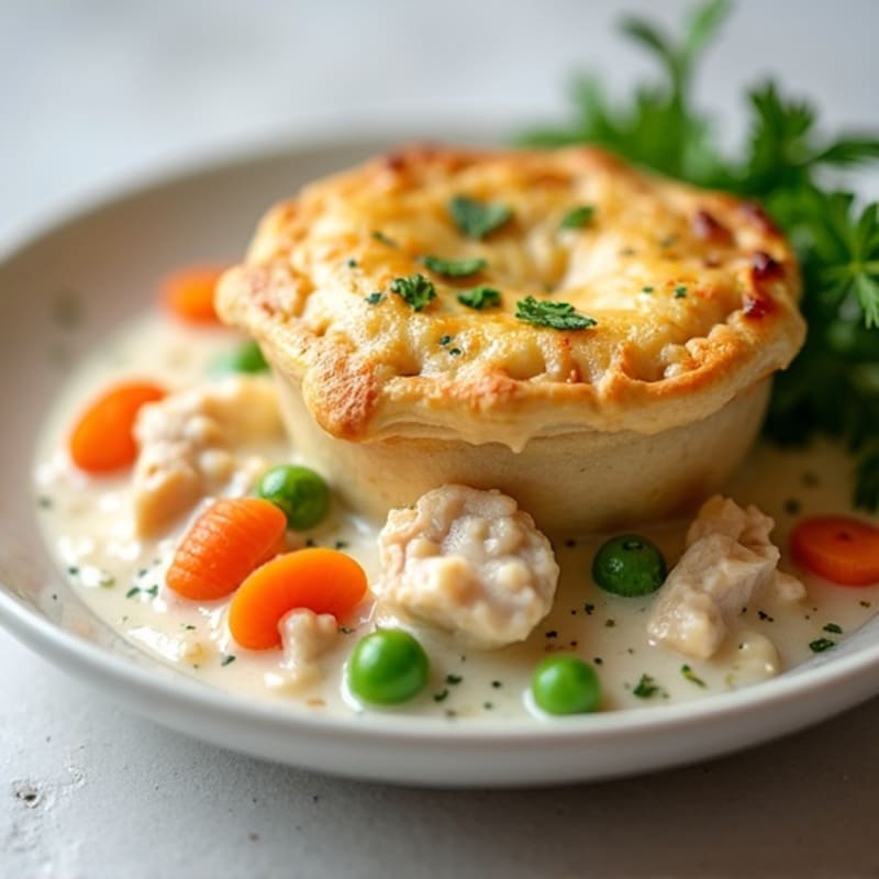 Healthy Creamy Chicken Pot Pie