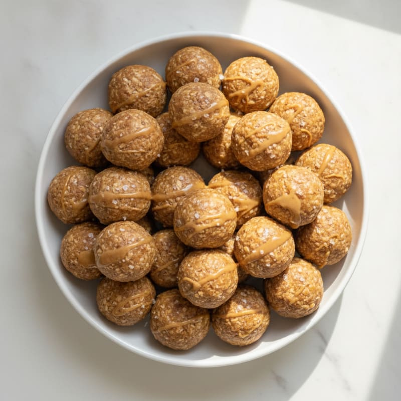 Chewy Peanut Butter Whey Protein Balls