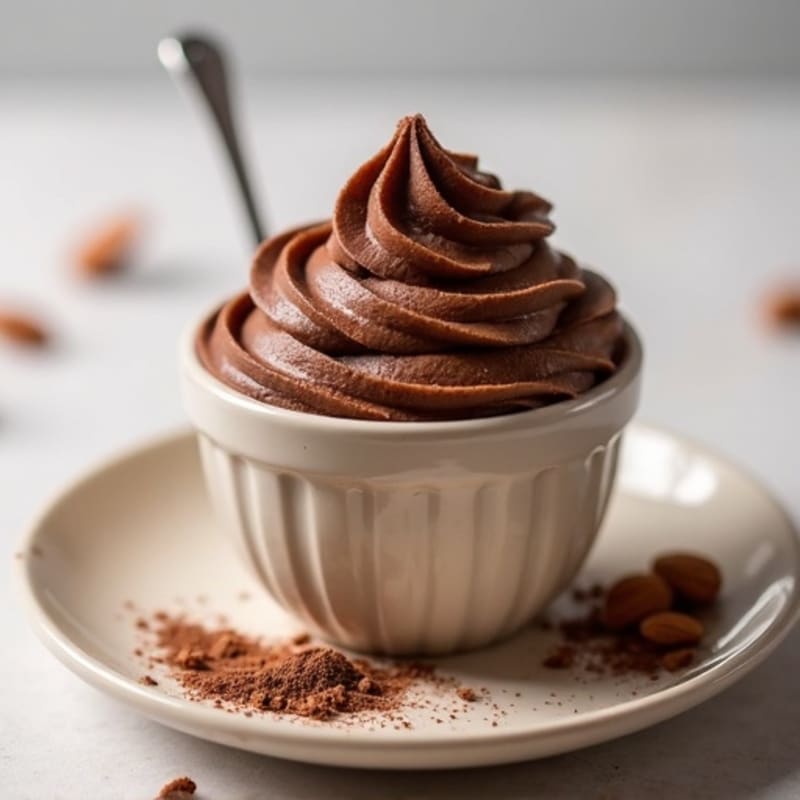 Silky Chocolate Protein Pudding with Almond Butter Swirl