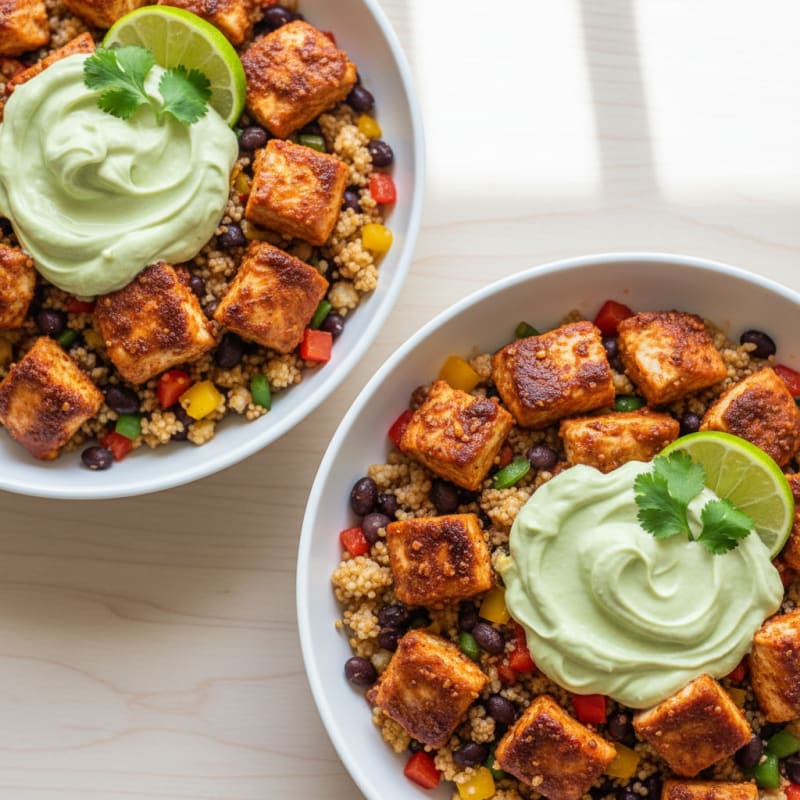 Crispy Chipotle Chicken Taco Bowls