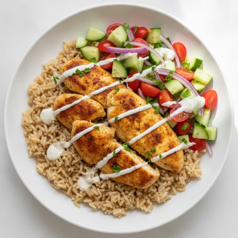 Chicken Shawarma Rice Bowl