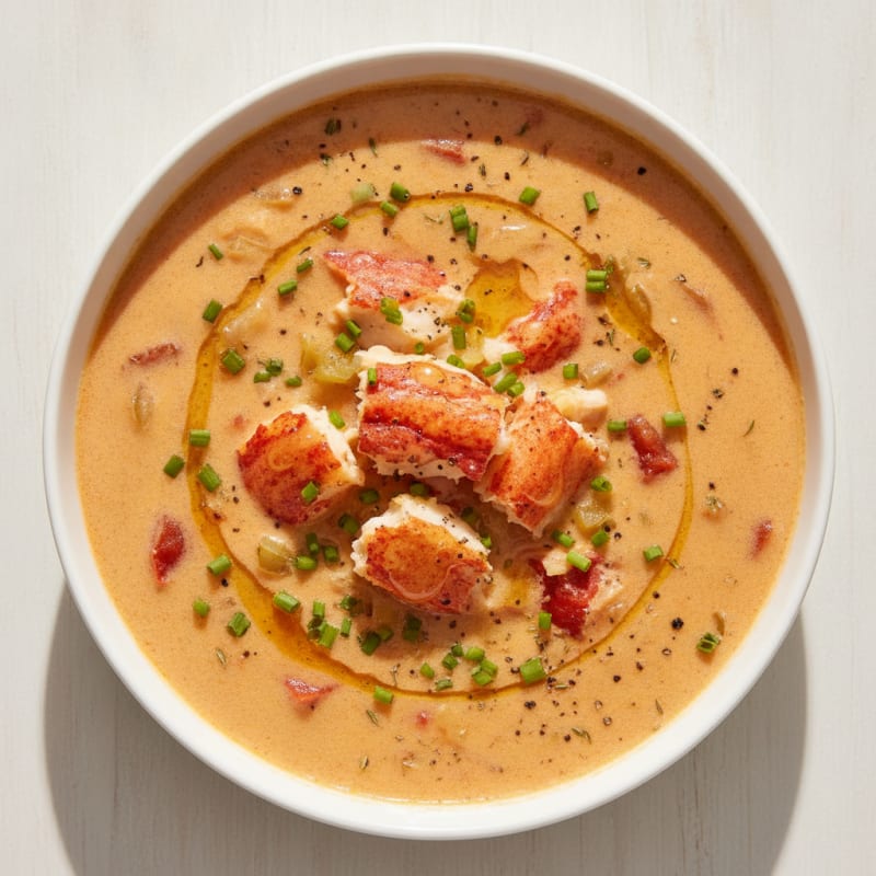 Rich Lobster Bisque with Sherry