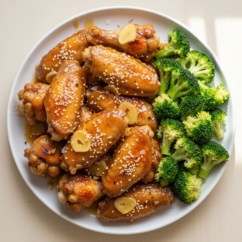 Baked Honey-Garlic Chicken Wings