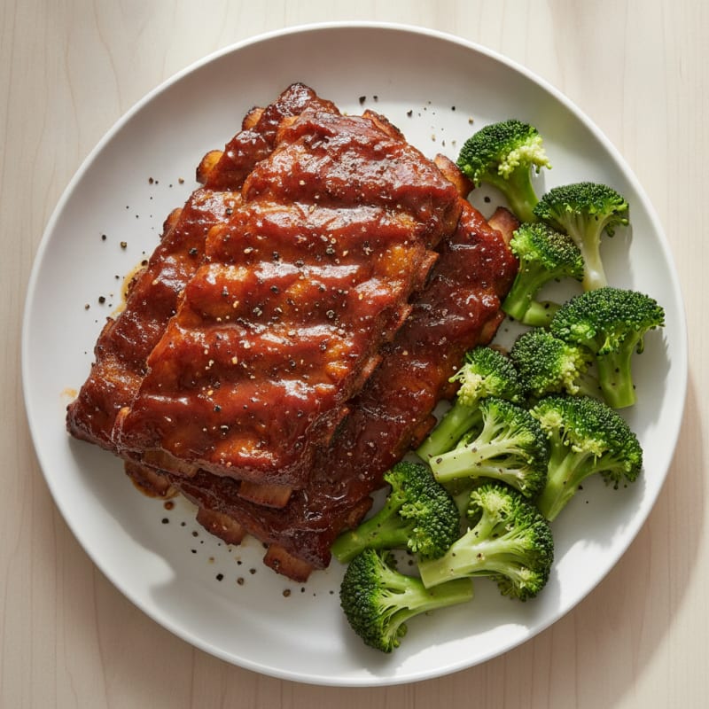 Sweet BBQ Glazed Baby Back Ribs