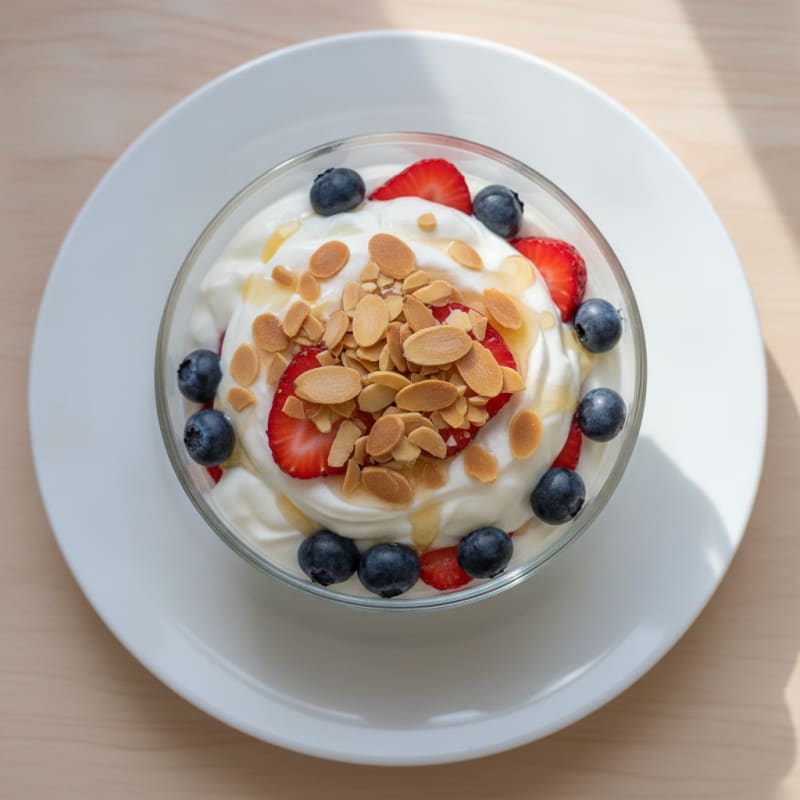 Greek Yogurt Protein Parfait with Fresh Berries