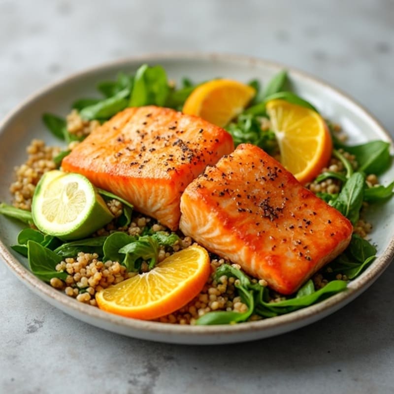 Citrus-Glazed Salmon Superfood Salad
