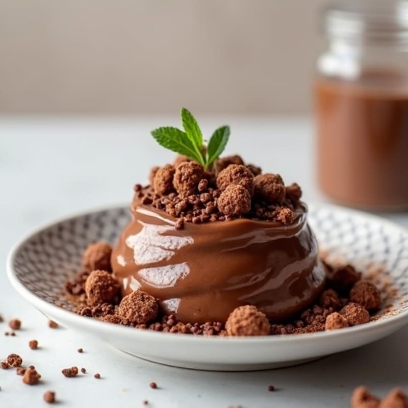 Chocolate Protein Pudding with Chia Seeds