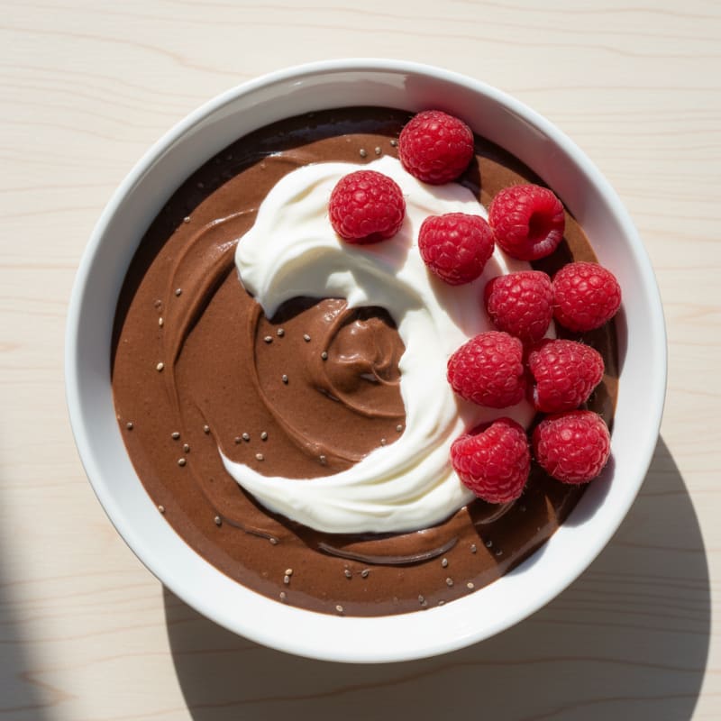 Silky Chocolate Protein Pudding with Greek Yogurt