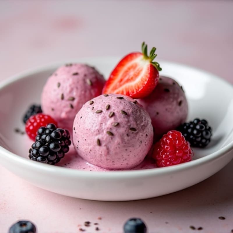 Creamy Frozen Yogurt Berry Bites