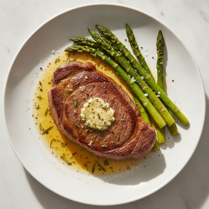 Pan-Seared Wagyu with Garlic-Herb Butter