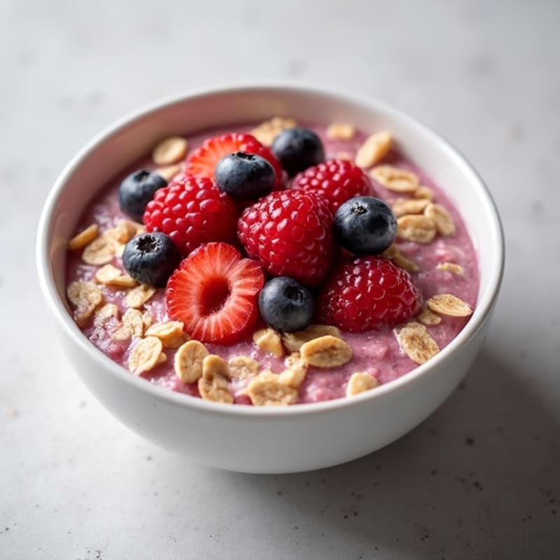 Creamy High-Protein Berry Oatmeal