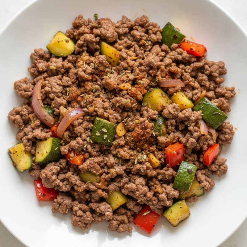 Savory Ground Beef Skillet with Vegetables