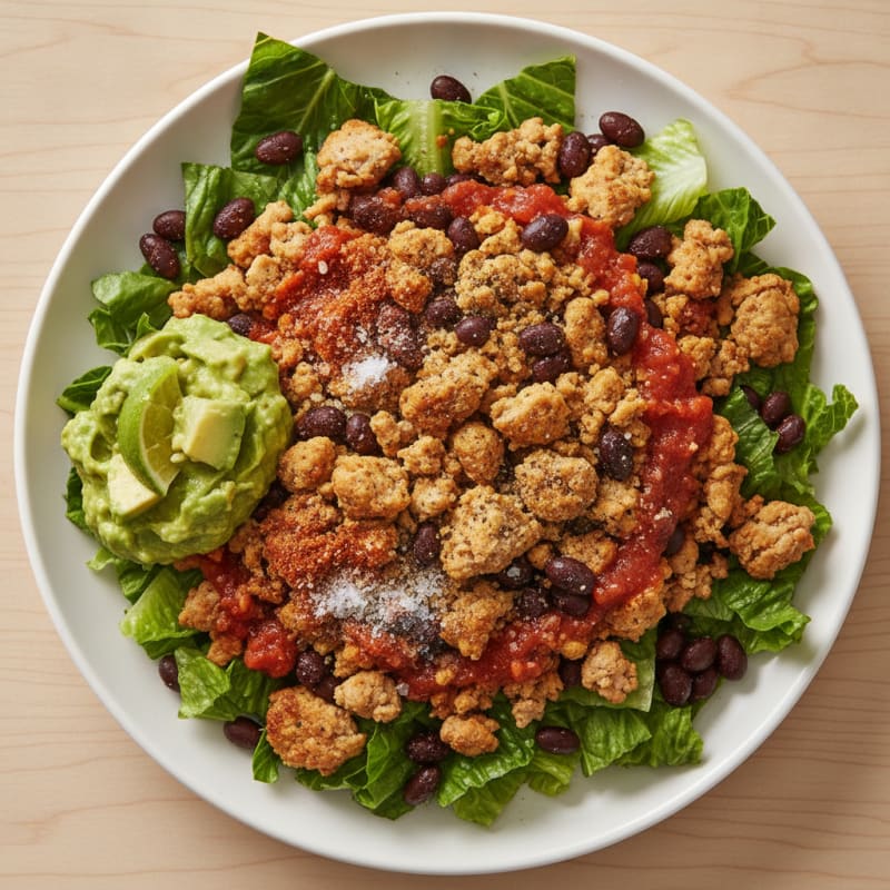 Turkey and Black Bean Taco Salad