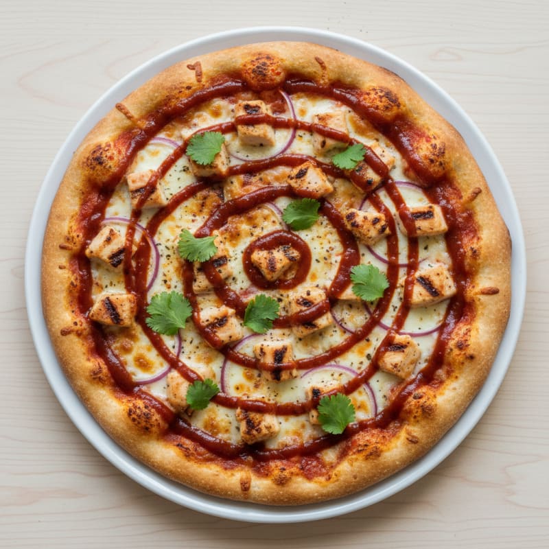 Smoky BBQ Chicken with Crispy Crust Pizza