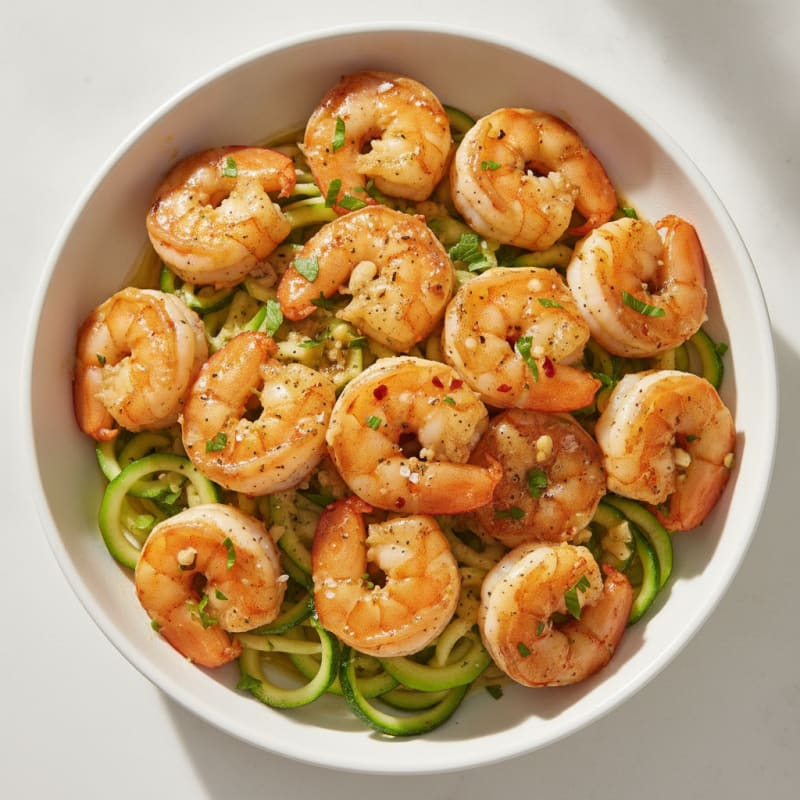 Garlic Shrimp and Zucchini Protein Bowl