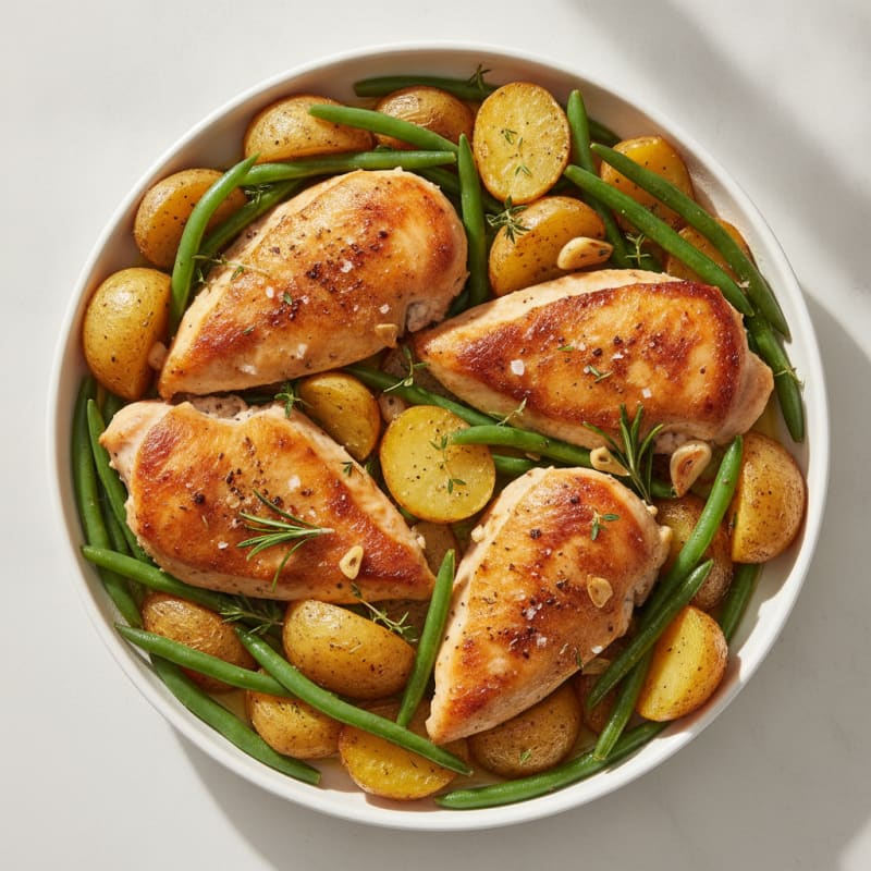Garlic Herb Roasted Chicken and Potatoes