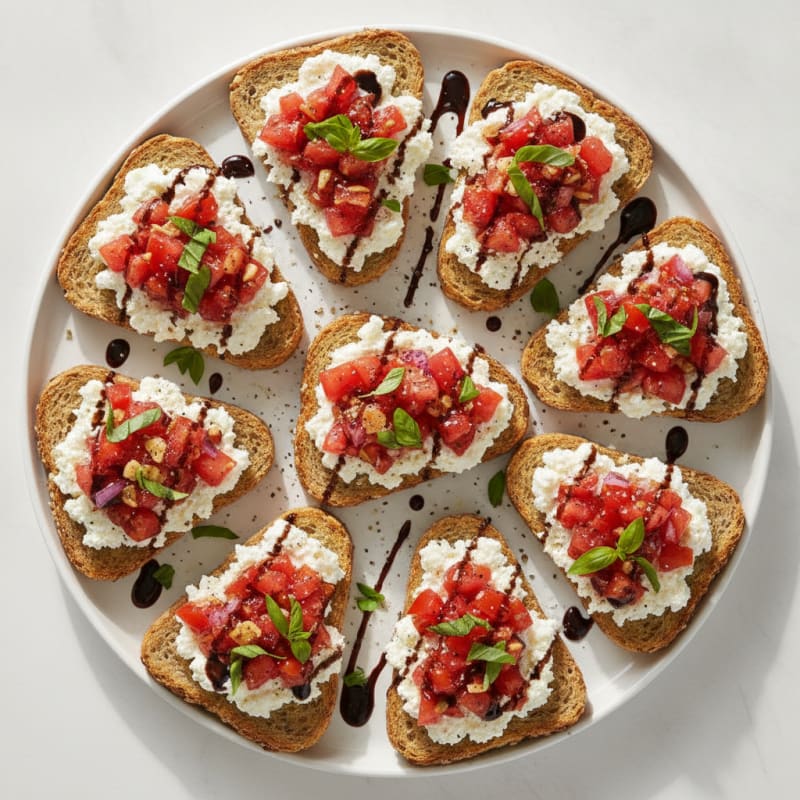 Bruschetta Toasts with Fresh Herbs